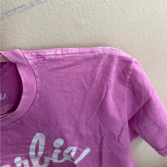 Barbie Light Pink Cropped Tee - Picture 5 of 5